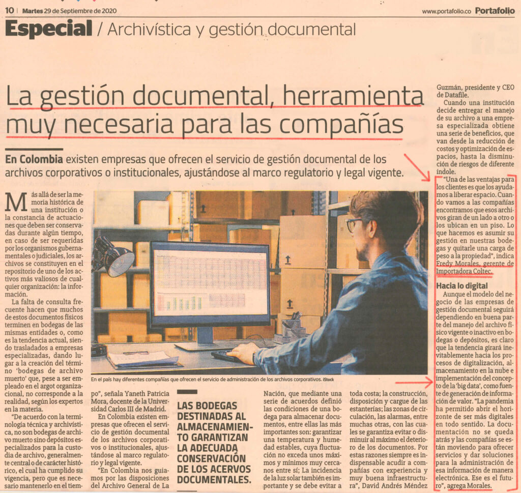La gestión documental, herramienta muy necesaria para las compañías
